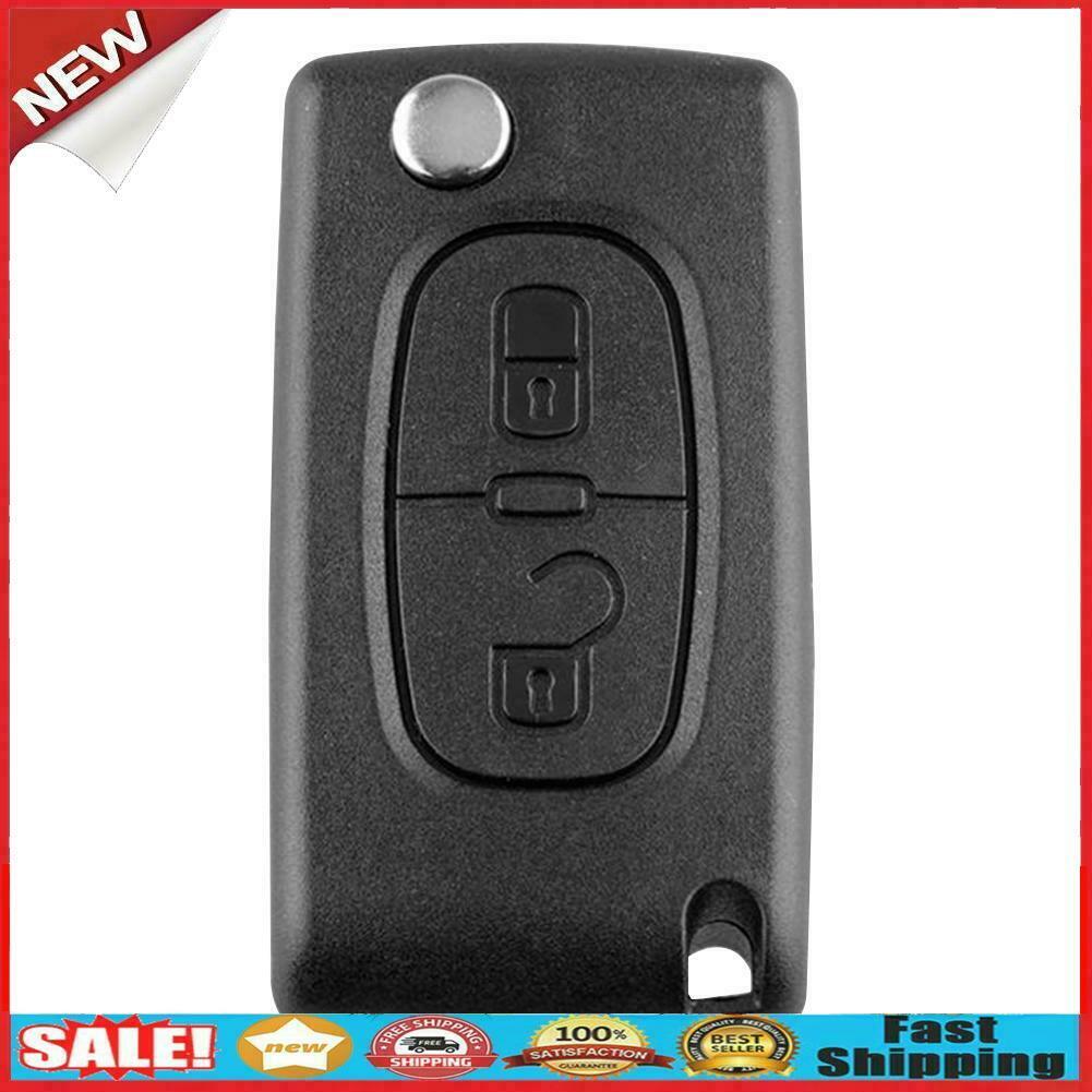 433MHz ID46 Chip 2 Button Folding Remote Key Fob for Peugeot 207 307 308 @