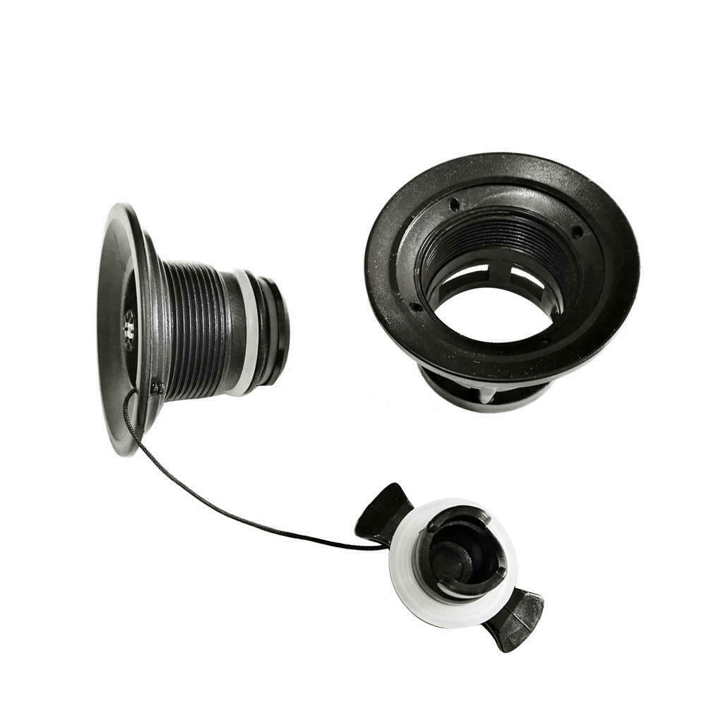 Safety Air Valve   for Inflatable Boat Kayak Deflate Raft w/ Black Wrench