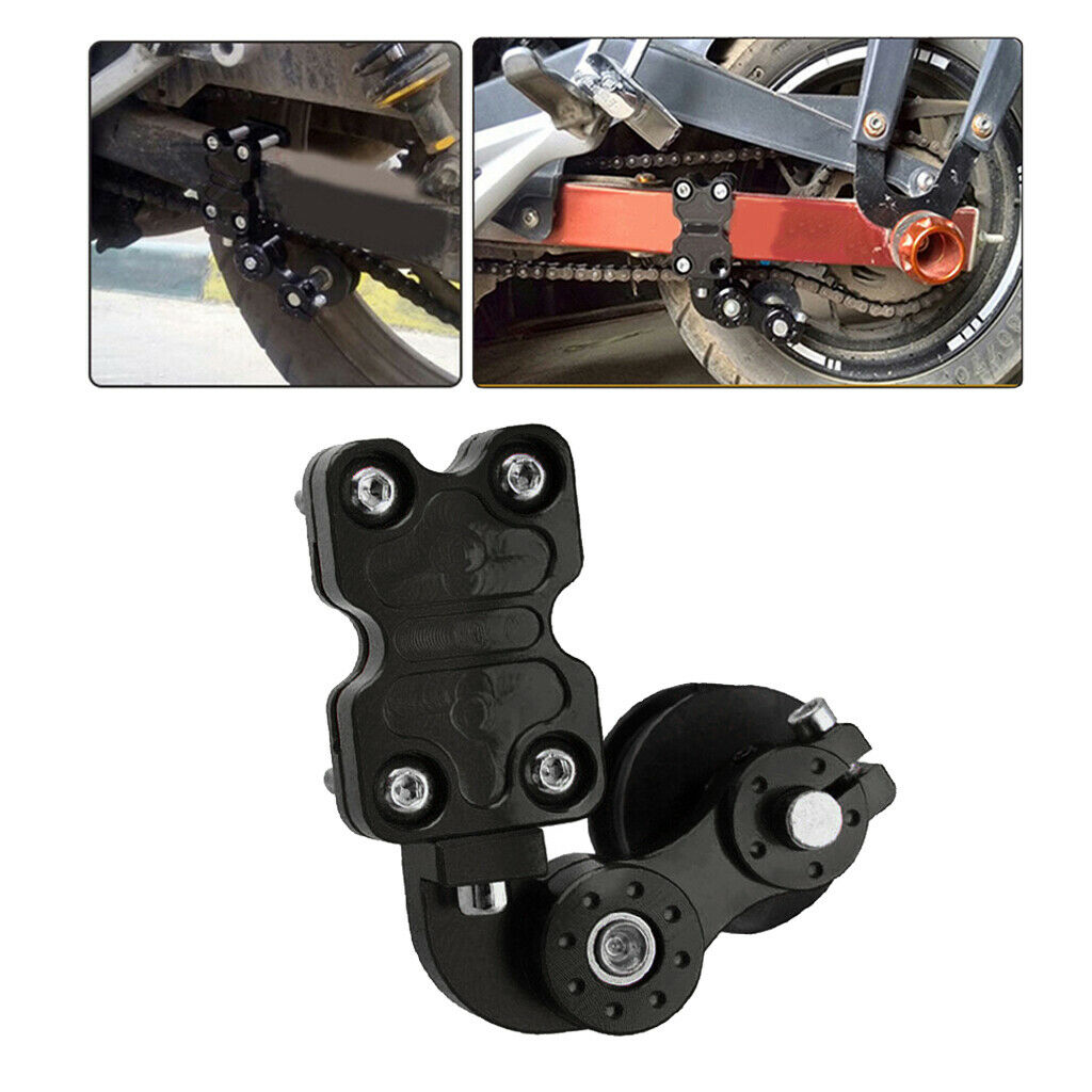 Black Motocycle Chain Tensioner Roller Bicycle for ATV Dirt Bike Durable