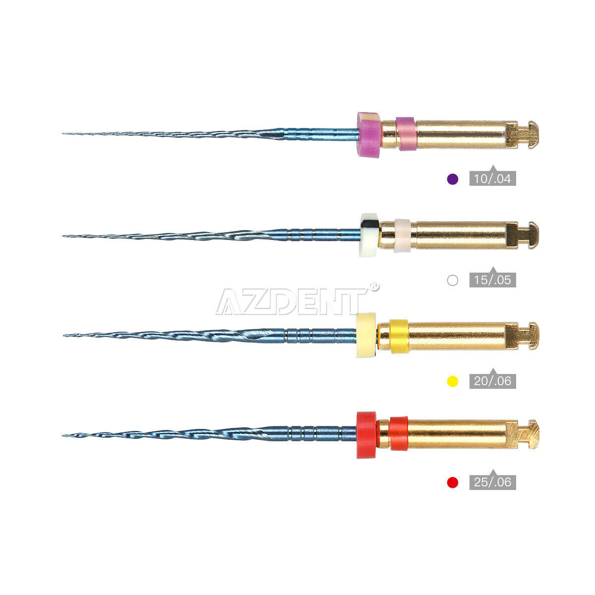 10 X Dental  Endo Engine NiTi Rotary Files Root Canal Preparations 25mm 10-25#