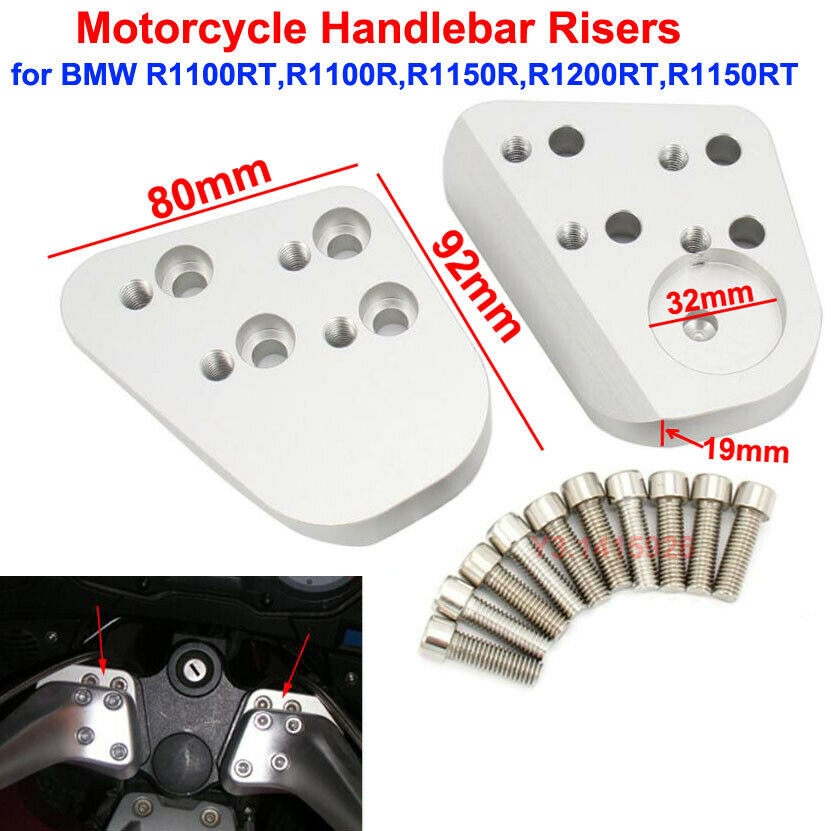 1 Pair Motorcycle Handlebar Risers For BMW R1100RT,R1100R,R1150R,R1200RT,R1150RT