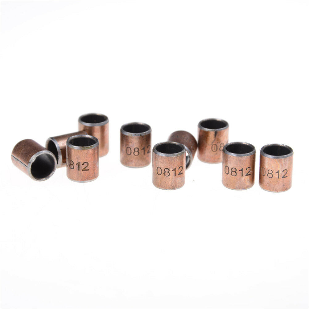 10PCS Wear-Resisting SF-1 Self Lubricating Bearing Bushing 8x10x12mm DD