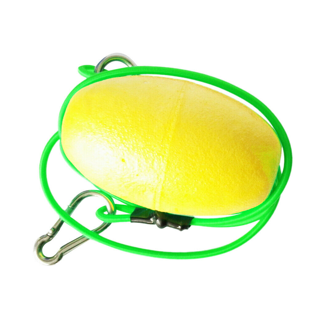 Kayak Tow Throw Line Floating Accessory Leash - Yellow + Green