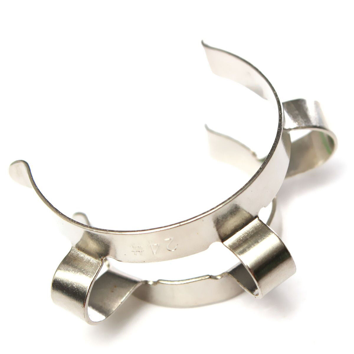 2x 14# Stainless Steel Clip Keck Clamp for 14/20 14/24 Glass Ground Joint
