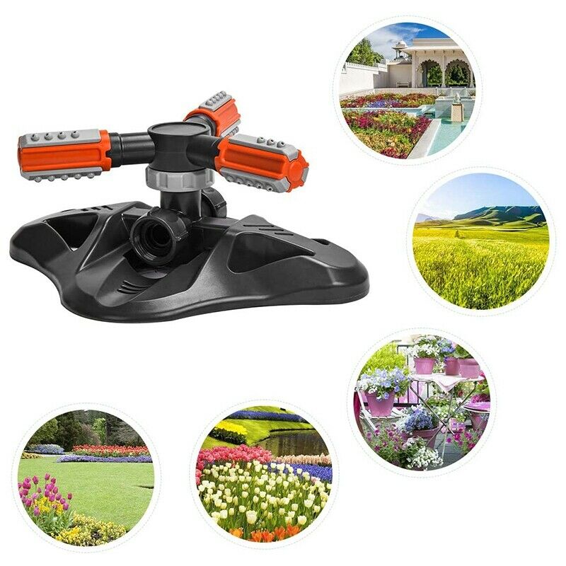 Garden Sprinkler, Upgrade Lawn Sprinkler Automatic 360 Degree Rotating IrrigatX5