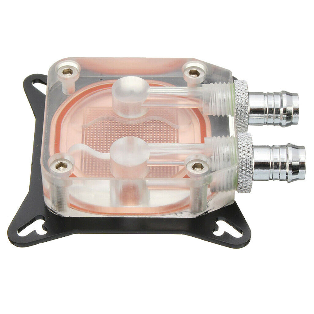 Transparent Water Cooling Block for GPU Liquid Cooler Waterblock, 50x50x3mm,