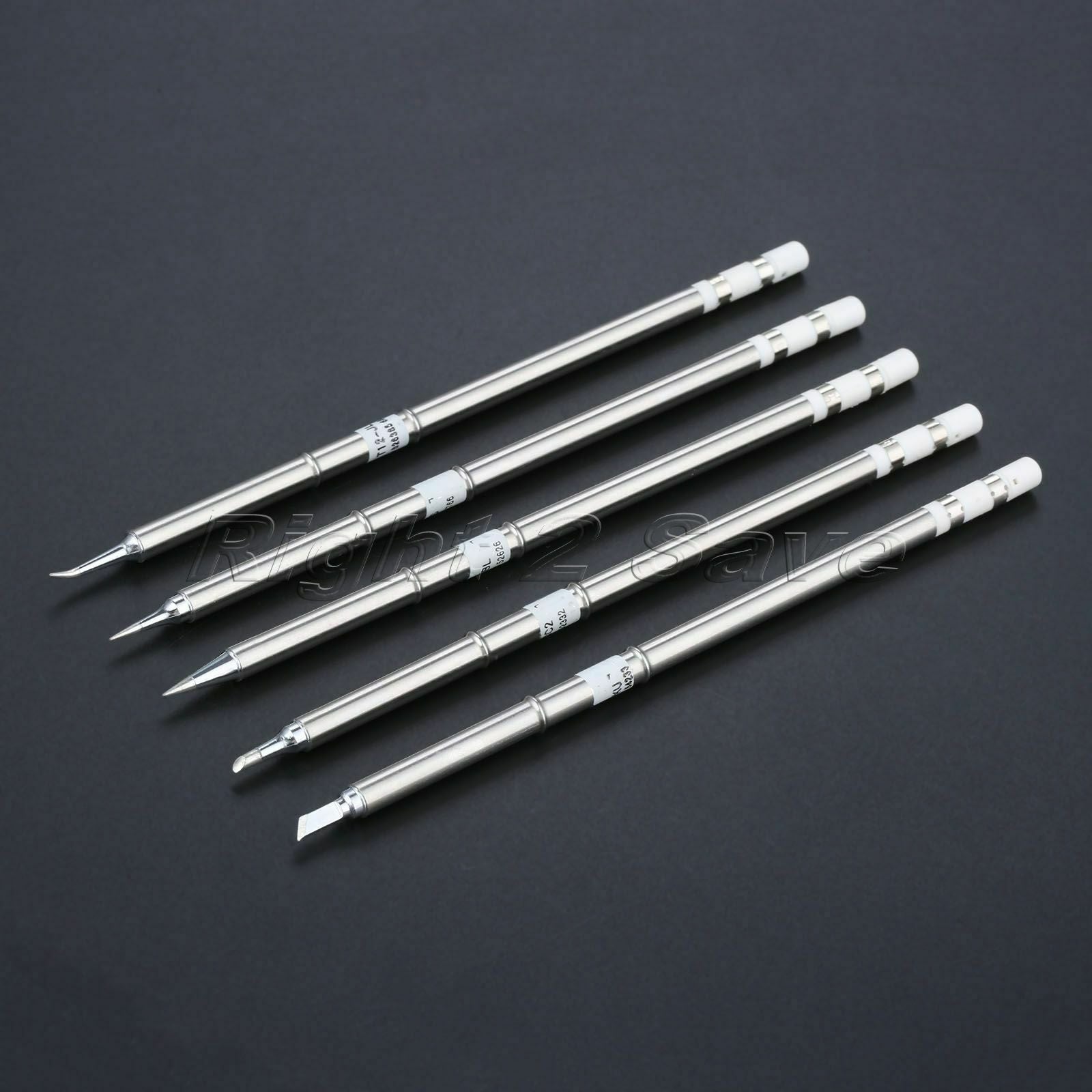 5pcs T12 Series Soldering Iron Tips Set T12-JI02 ILS KU BL BC2 For Hakko