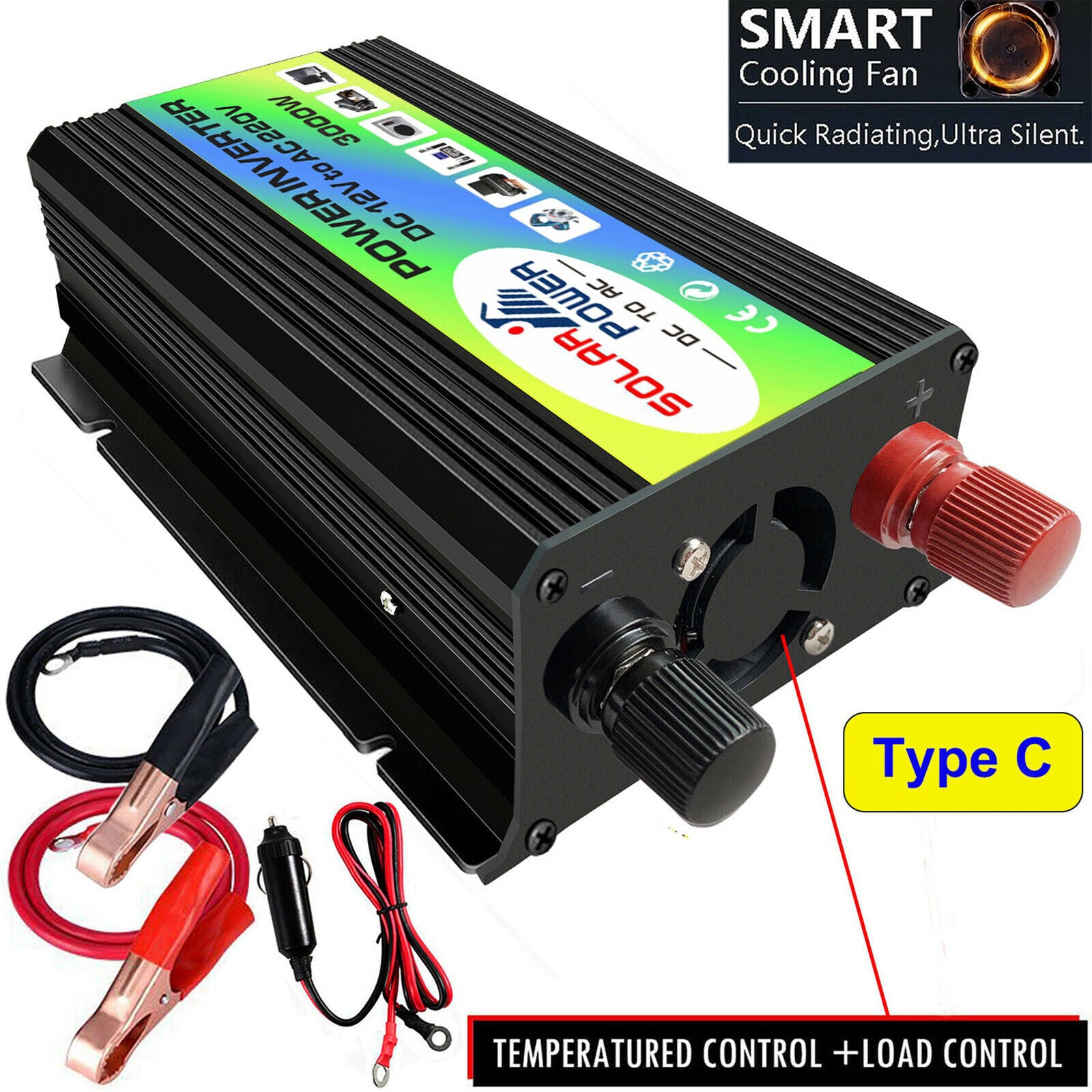 300W Car Inverter DC12V - AC220V Converter Adapter Transformer