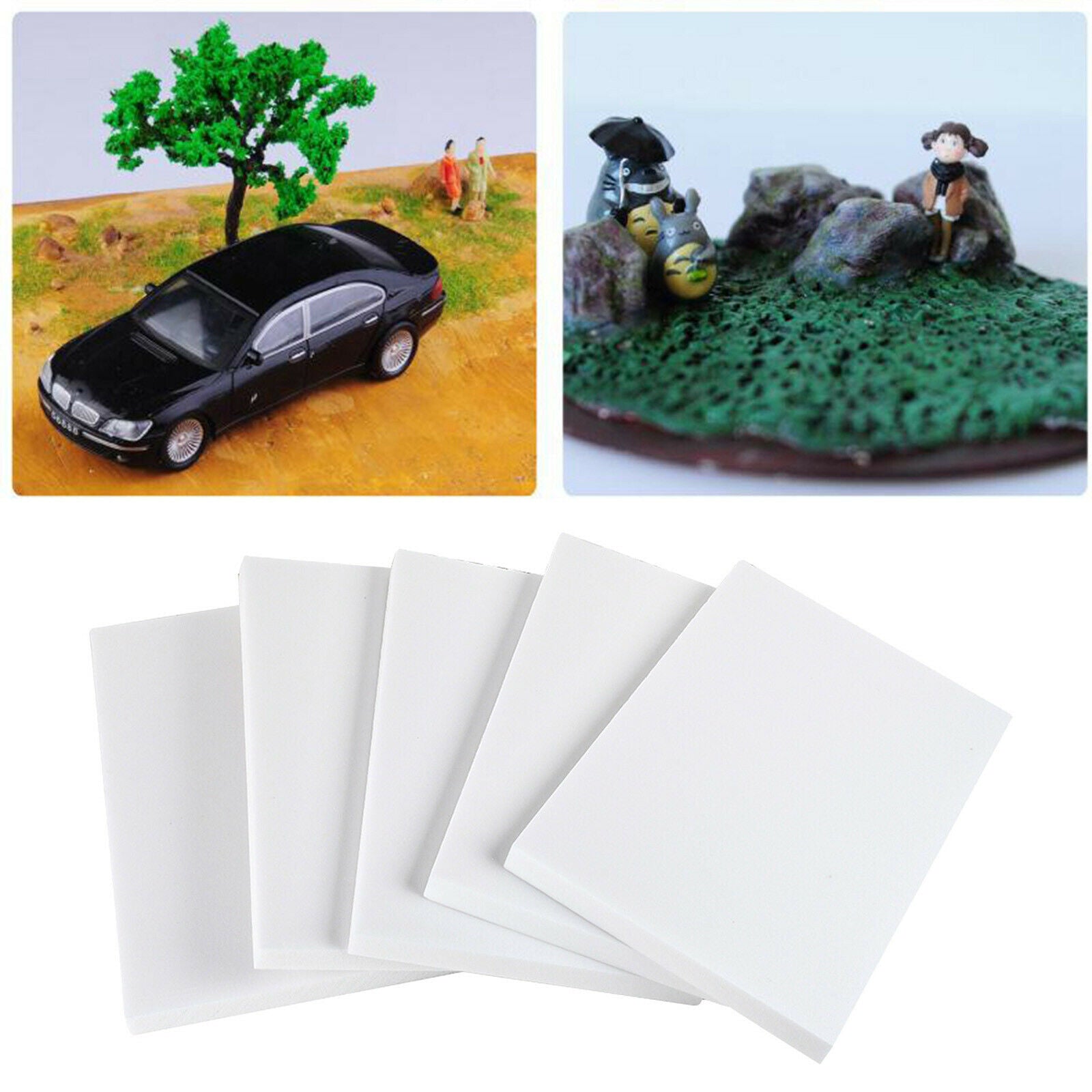 5/set High Density Lightweight White Foam Slab 295x200mm 295x200x30mm