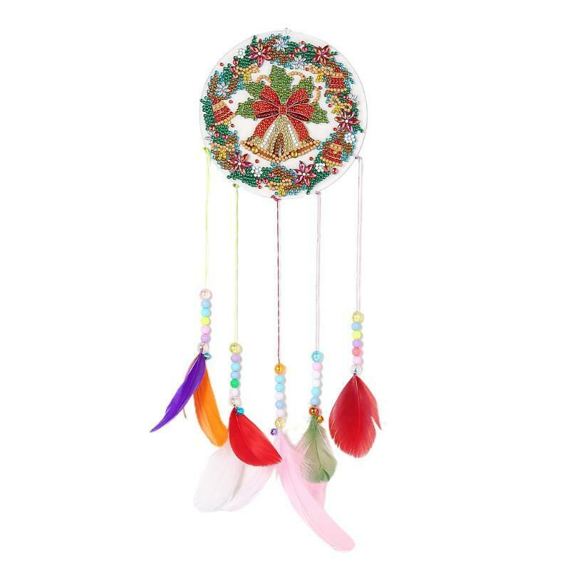 DIY 5D Diamond Painting Kits for Adults Beginner Christmas Bell Wind Chime Craft