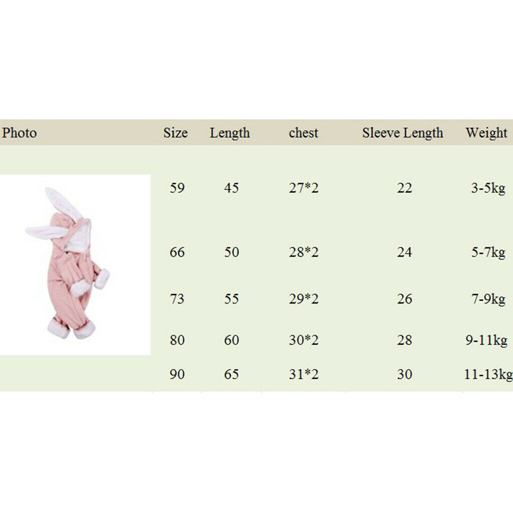 Newborn Clothes Romper Jumpsuit Winter for Baby Girl Boy White(12-18 Months)