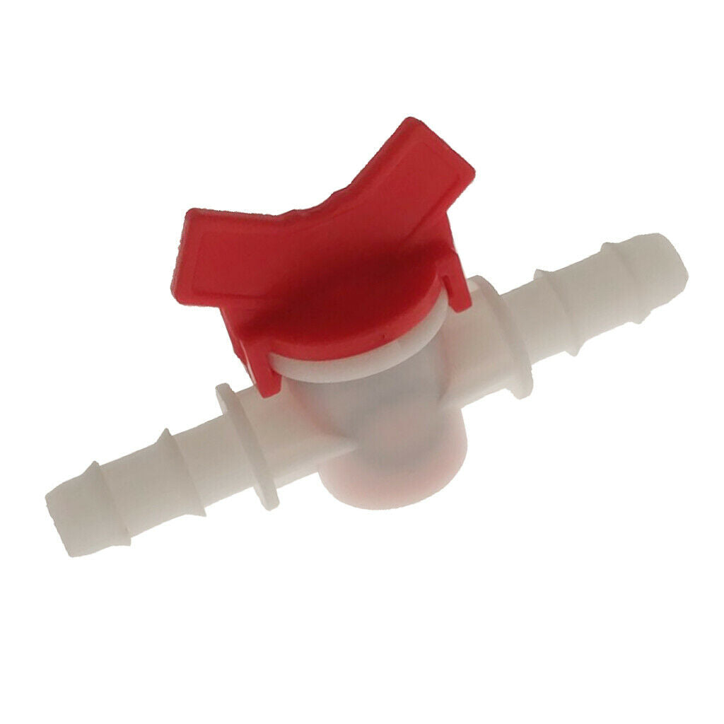 2PCS Straight Liquid Water Shut Off Valve Petcock Water Pump Hose 8mm&10mm