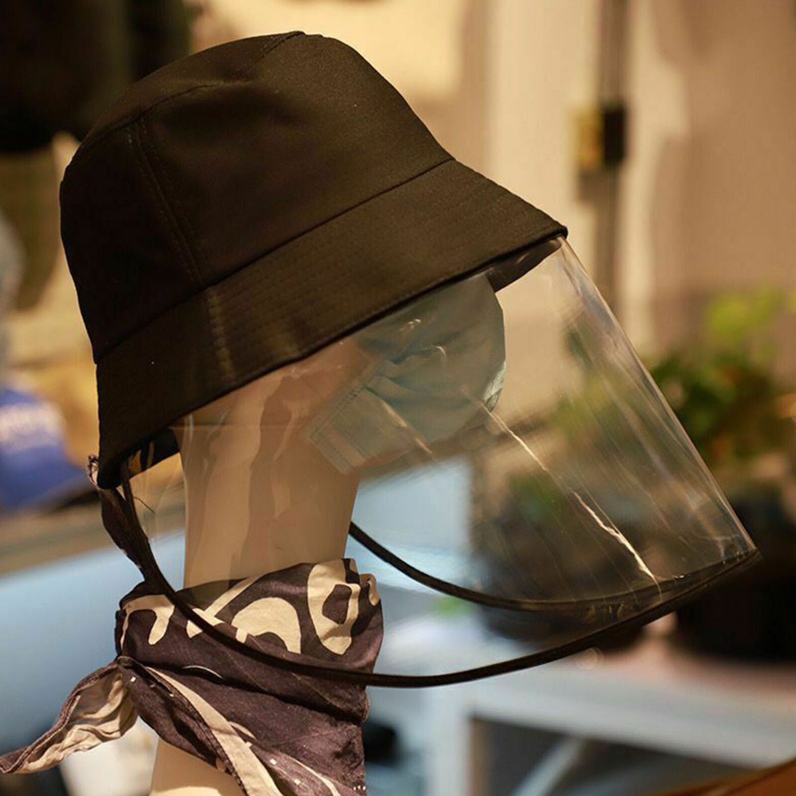 Anti-spitting Protective Cap Cover Safety Fisherman Hat Full Face Splash-Proof