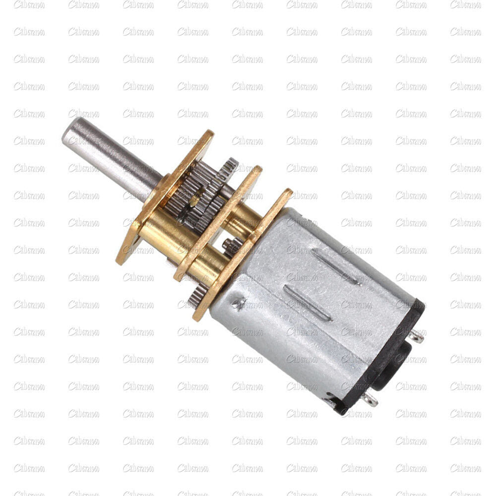 DC12V 300RPM Micro Speed Reduction Gear Motor With Metal Gearbox Wheel