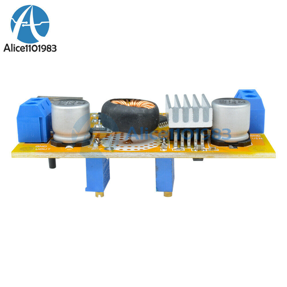 Adjustable Durable 5A Step-Down Power Module 6V-32V to 1.25-32V LCD Display DIY