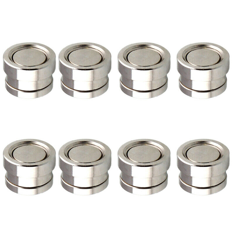 8x O2 Oxygen Sensor Adapter Weld On Bung &Plug Wideband Nut Cap Kit M18x15 Steel