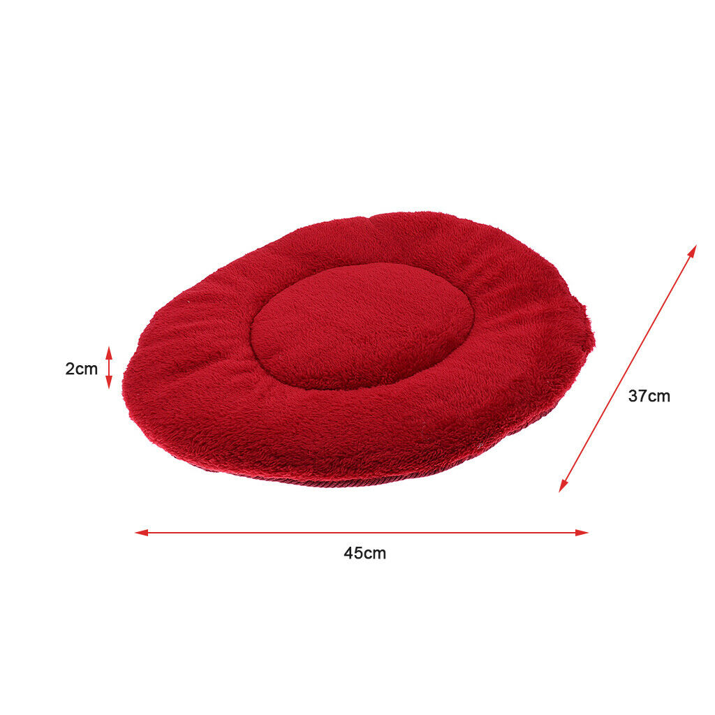 Machine Washable Dog Cushion Bed Air Conditioning Mat for Crates Red Wine S