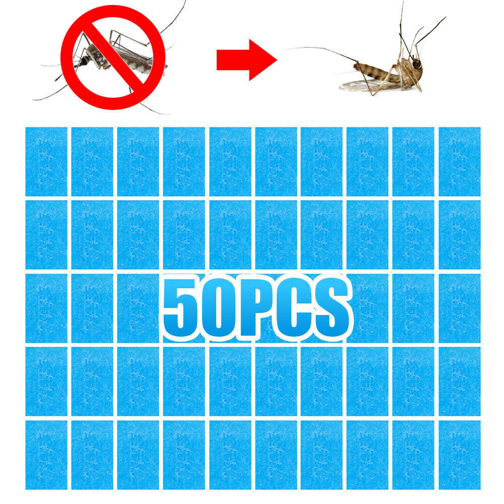 50Pcs Mosquito Repellent Tablets Insect Killer No Toxic Pest Bite Mat Tablets
