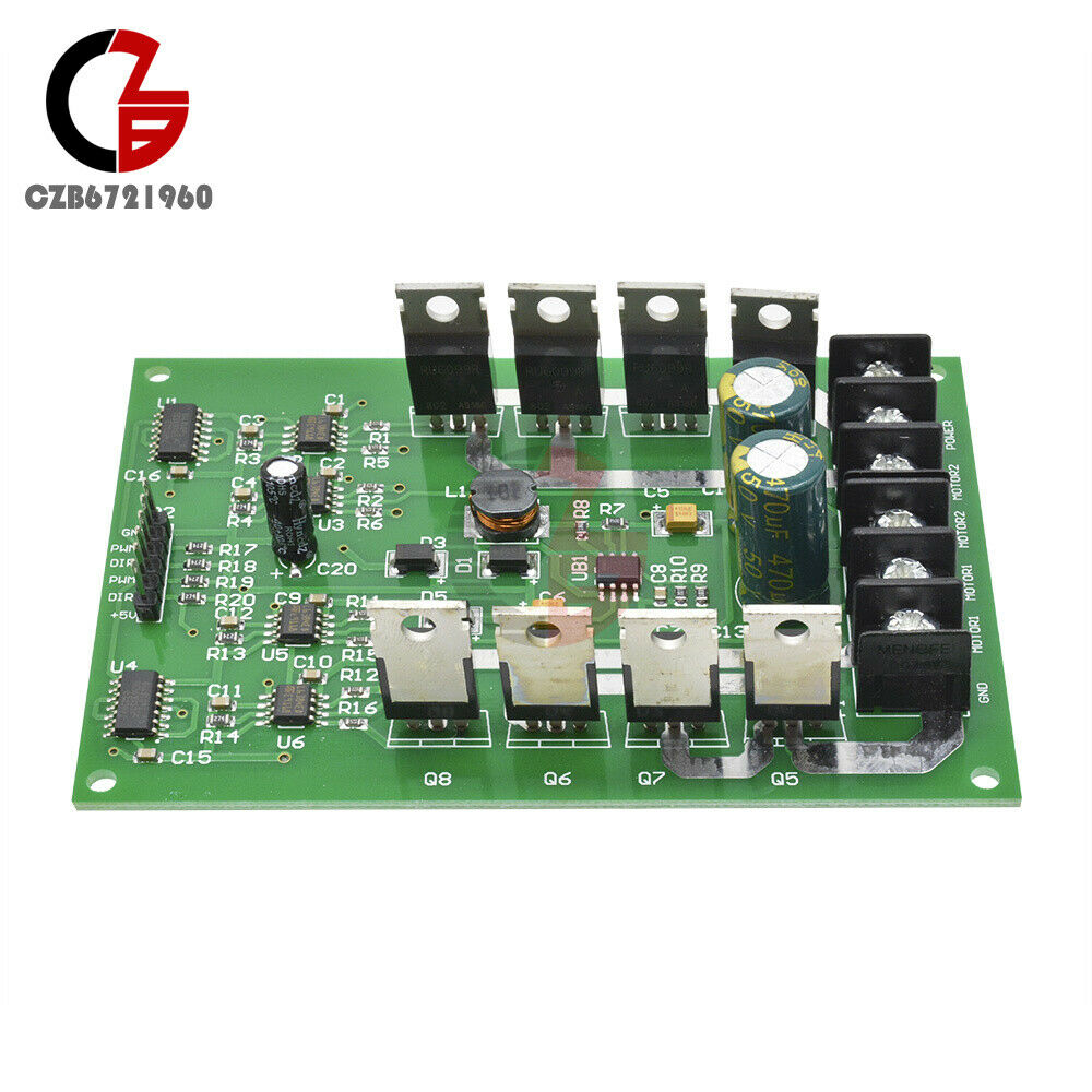 3V-36V Dual Motor Driver Board Module H-bridge DC MOSFET IRF3205 15A Peak 30A