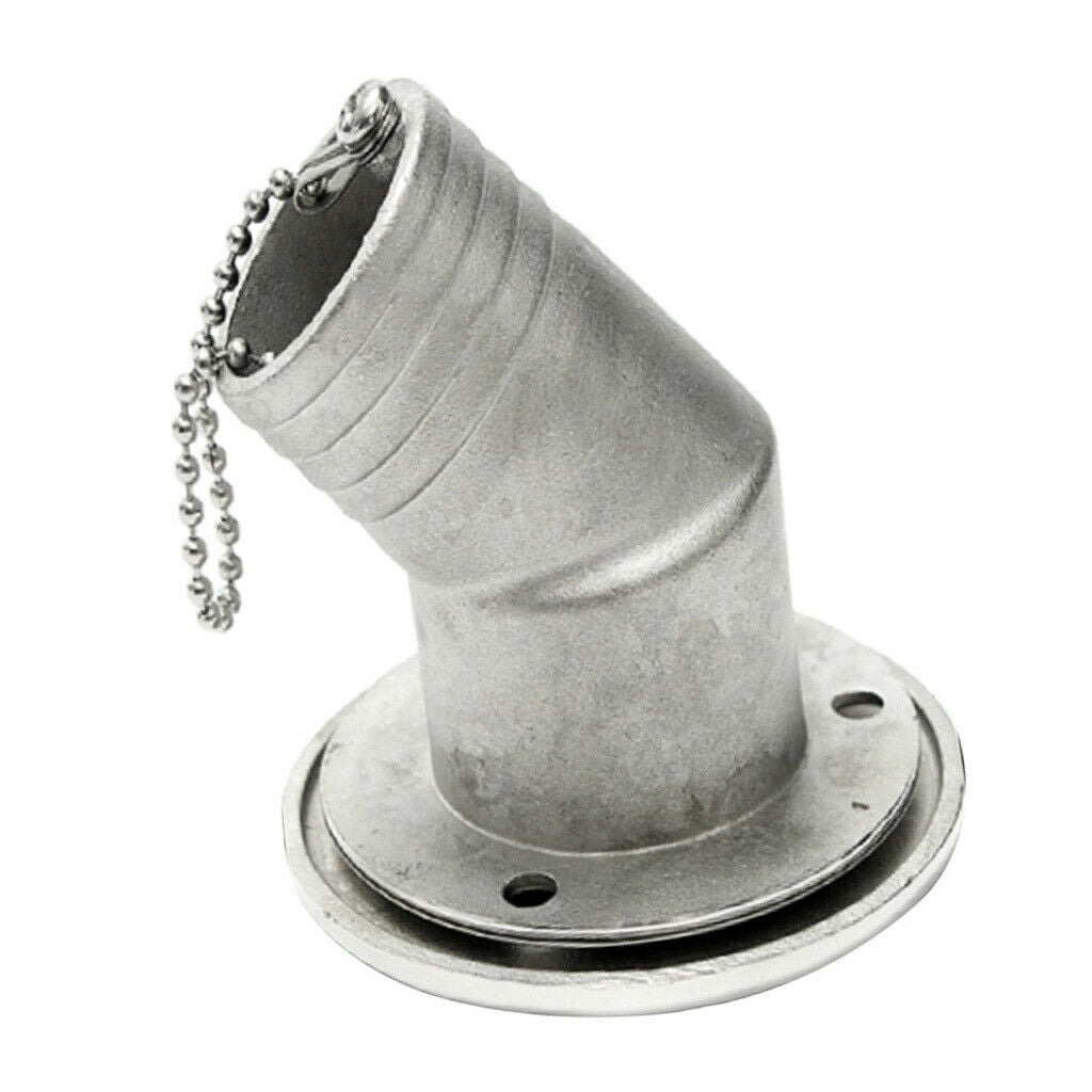Stainless Steel Elbow Filler Neck, Deck Filler With Tank   For Boat, Yacht,
