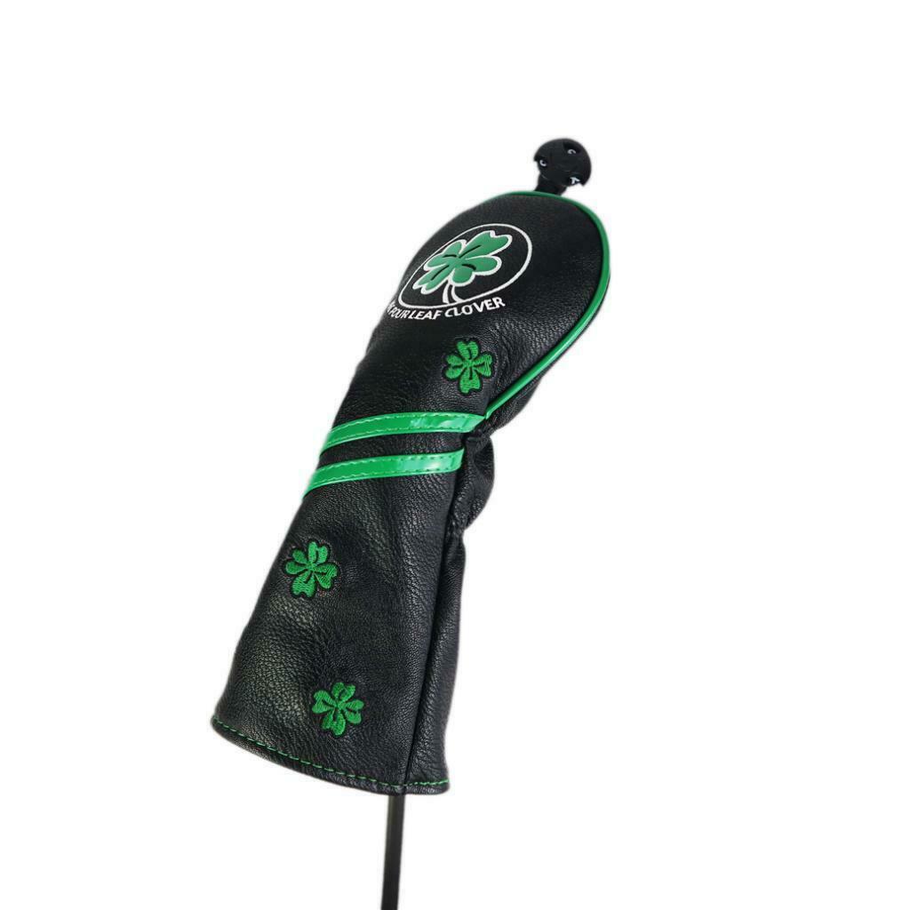 Waterproof Durable Golf Wood Cover Black PU Leather Anti-slip Headcover