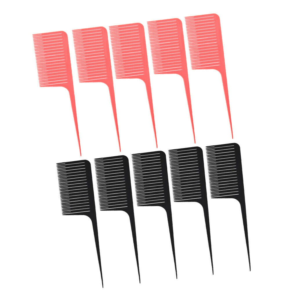 10Pcs ABS One-way Weave Highlighting Foiling Hair Comb Styling Dyeing Hair