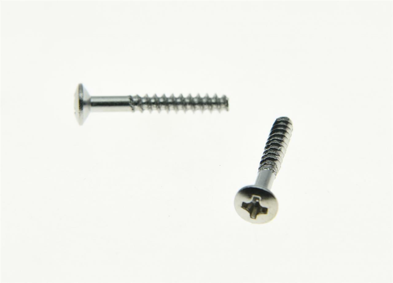 Set of 6 Single Coil Pickup Screws and Springs for Strat Chrome