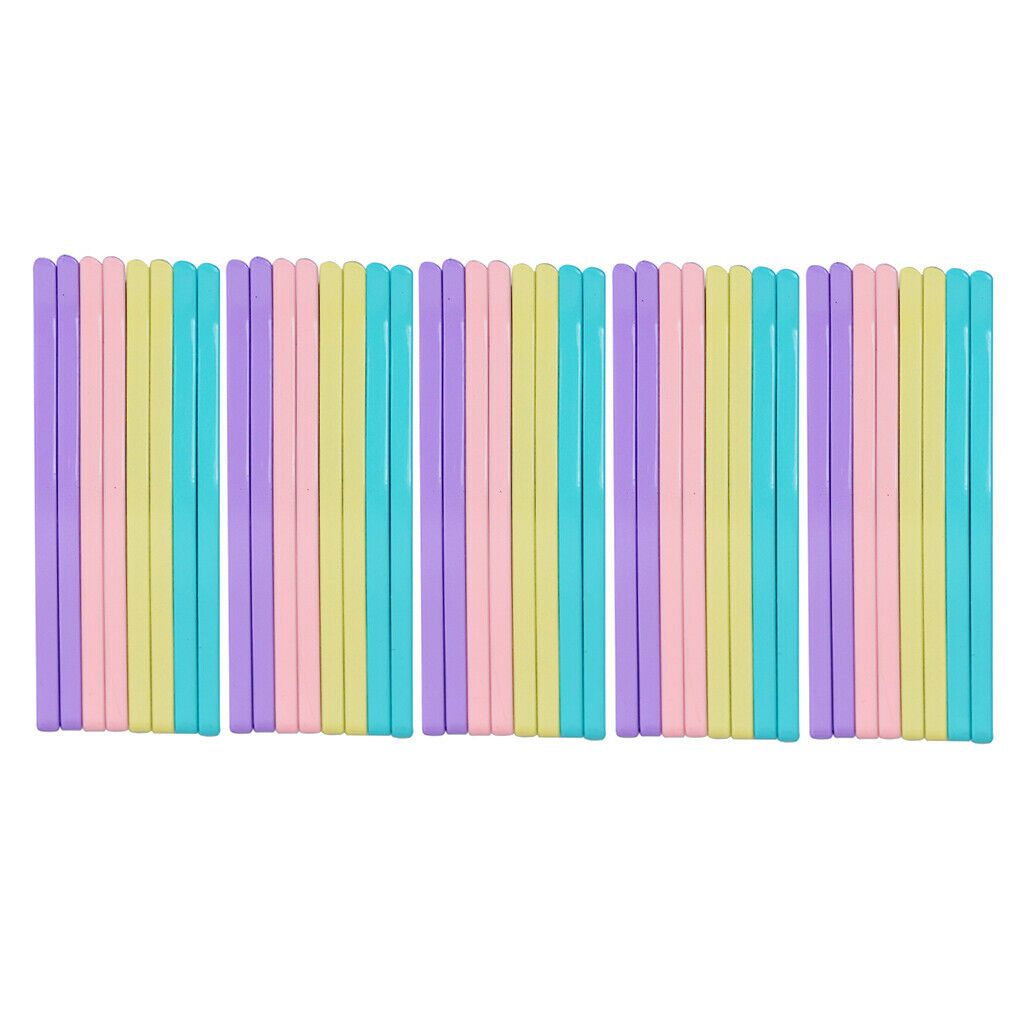 40 Pieces Assorted Color U-shaped Pin Barrettes Crimped Updo Hair Clip