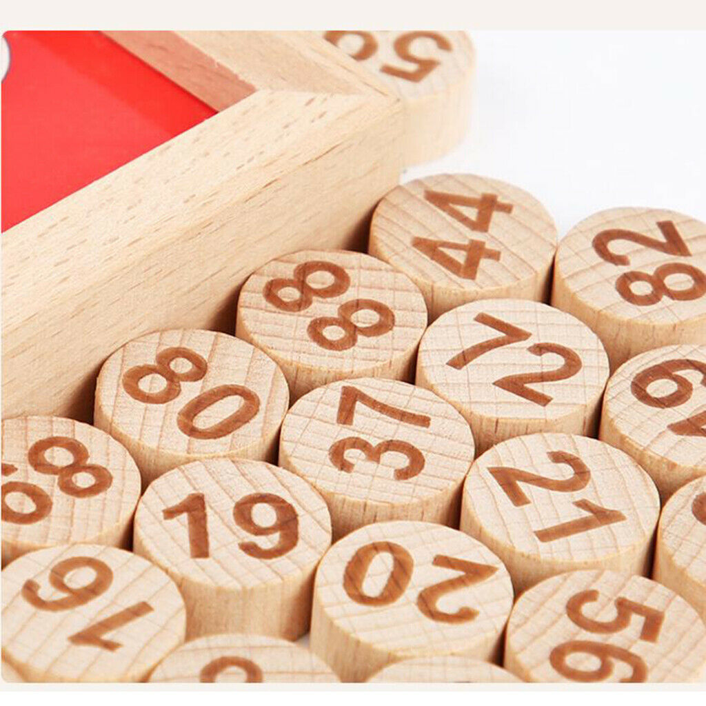 Wooden Hundred Board Game 1 To 100 Numbers   Kids Math Learning