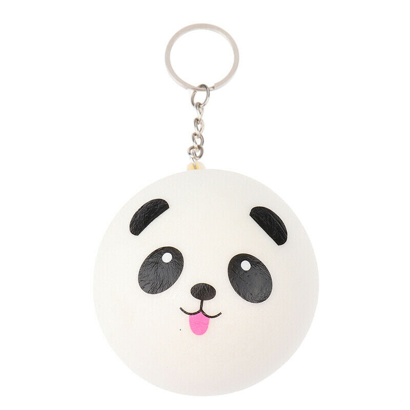 7CM  Panda  Stress Reliever Ball Decompression Toys PU Key chains Keycha.l8