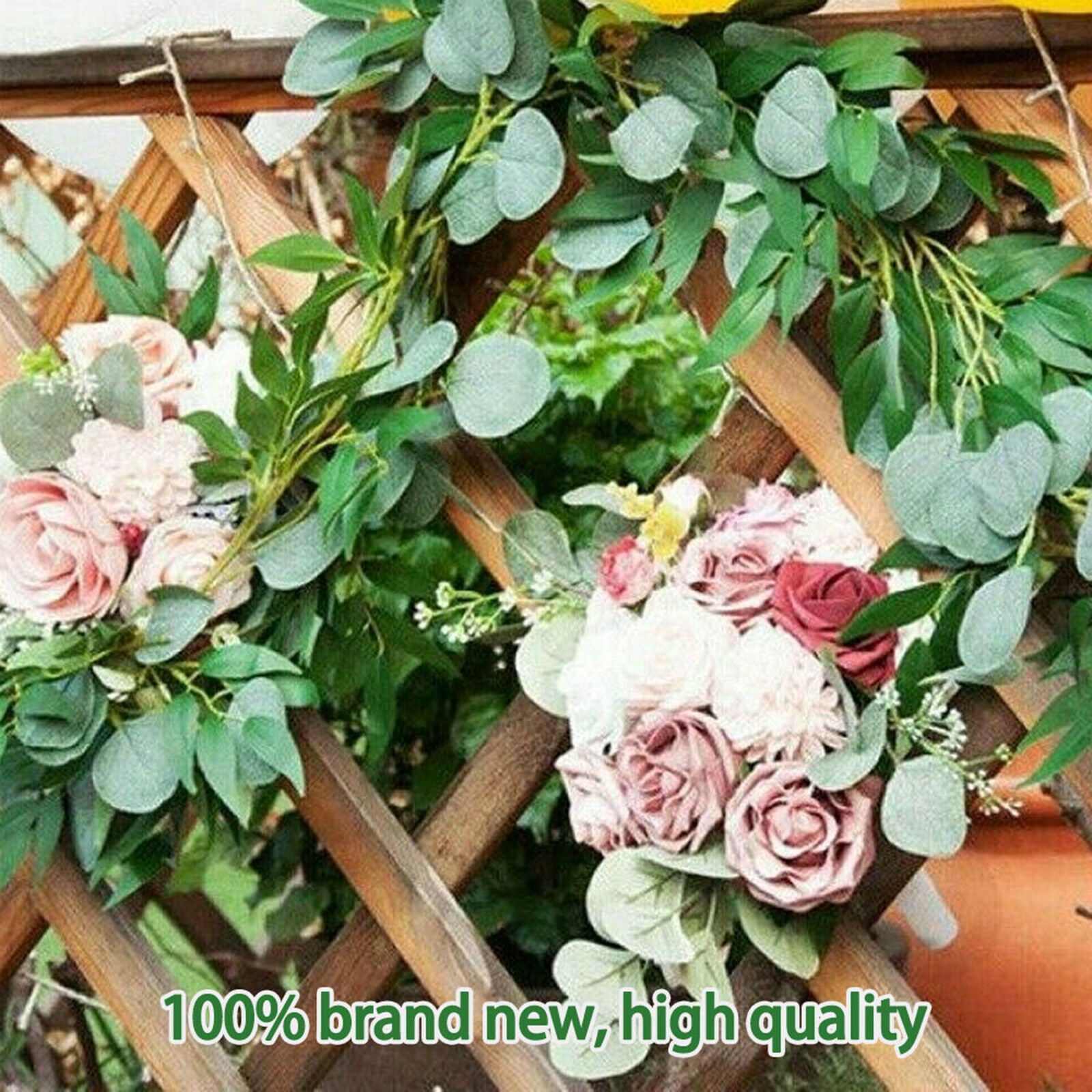 Faux Silk Eucalyptus Garland Vines Plant String Holiday Party Wall Decor