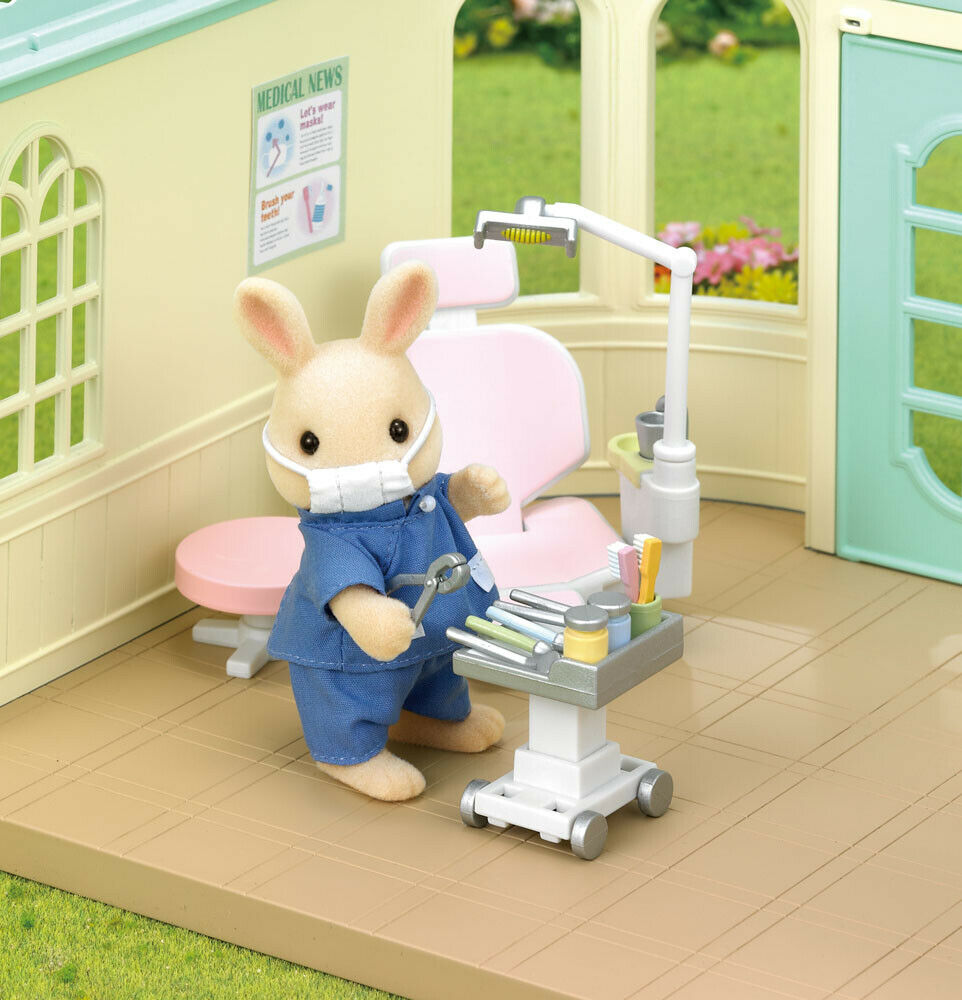 Sylvanian Families Professional Theme 5095 Country Dentist Set /Age 3+ Bnib