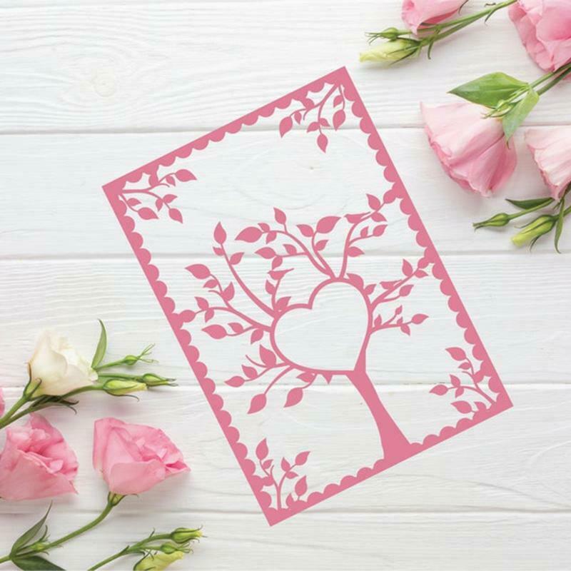 Heart Tree Metal Cutting Dies Stencil DIY Scrapbooking Album Paper Card Template