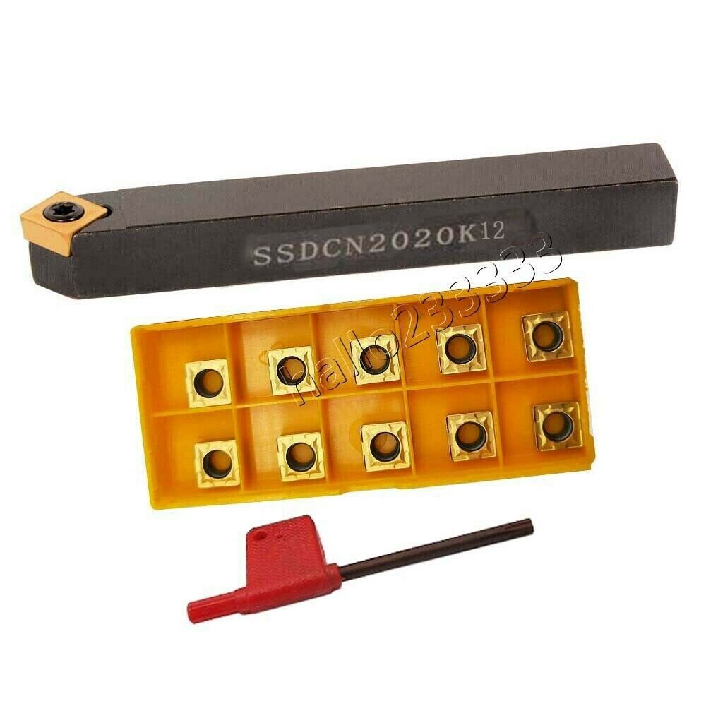 45°  SSDCN 2020K12(20mm×125mm) Lathe Turning Tool Holder + SCMT32.52 INSERT