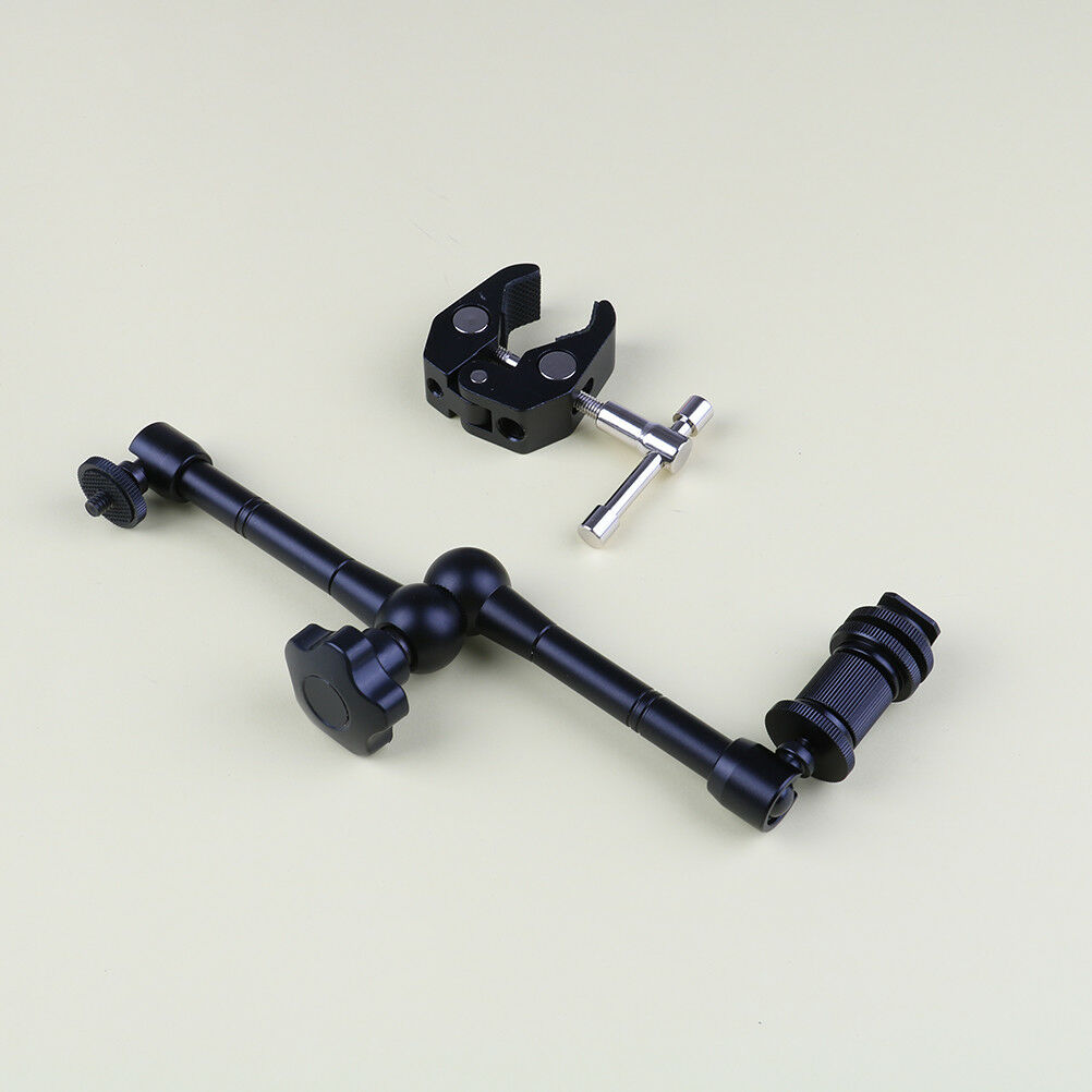 11" Inch articulating magic arm + super clamp crab plier clip for camera B Lt