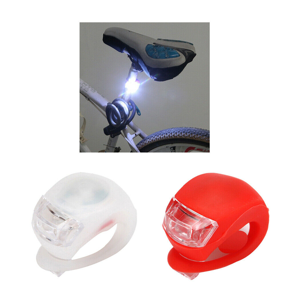 2pcs Night Cycling Light LED Taillight Rear Handlebar Warning Lamp Accessories