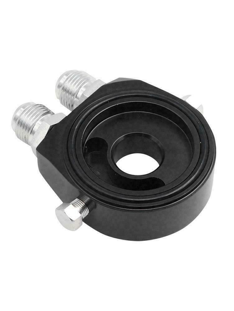 M20 x 1.5 An-10 Fitting Black Oil Filter Relocation Sandwich Plate Adapter Kit