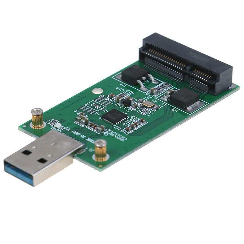 1Pc Mini USB 3.0 to PCIE mSATA External SSD PCBA Conveter Adapter Card_AUBDAU