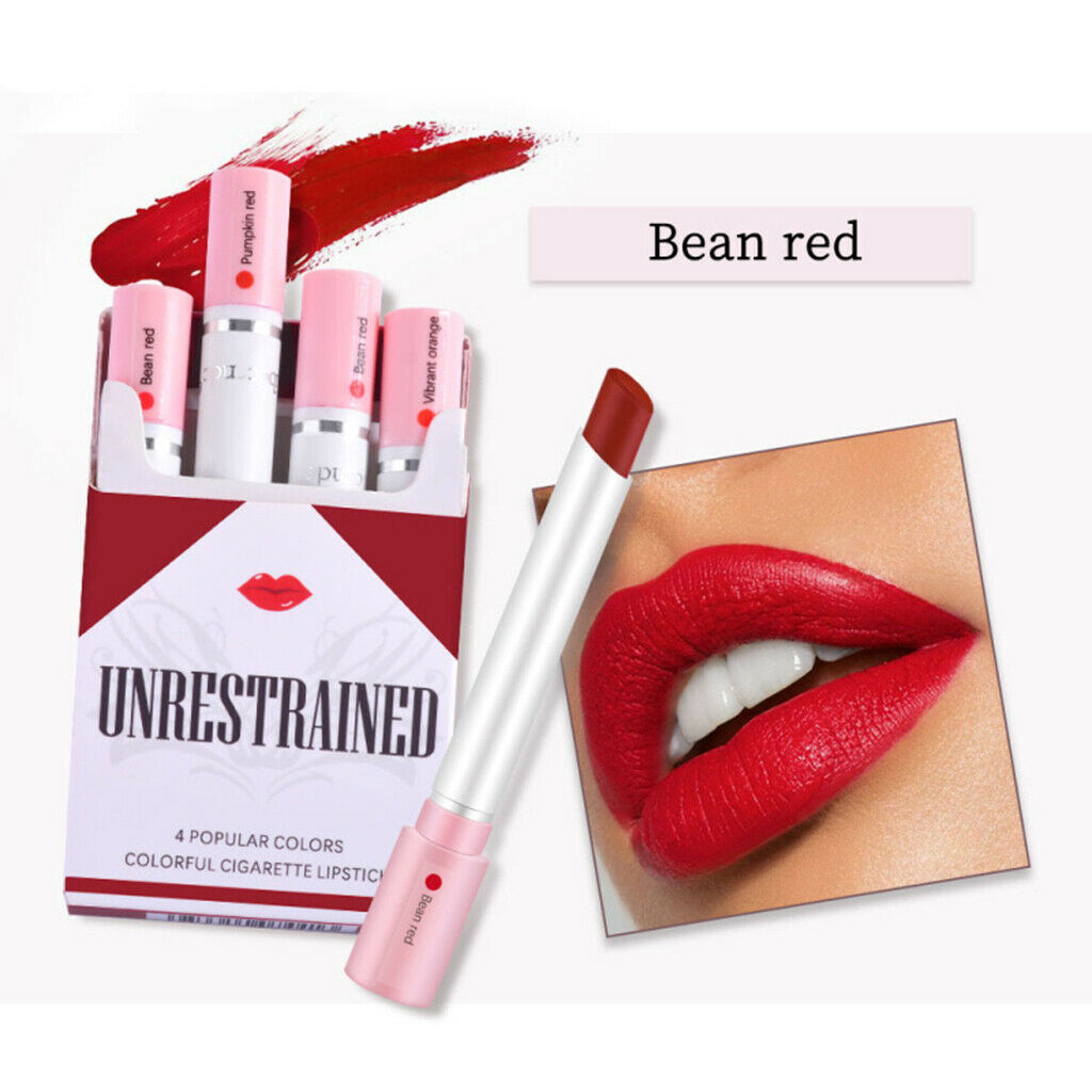4x Velvet Creamy Lipsticks Women Hydrating Lip Stick Balm for Party Wedding