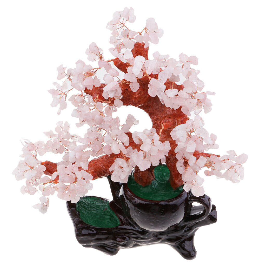 Bonsai Style Crystal Tree Feng Shui Bring Wealth Luck Tree Decor Tea Pot  03
