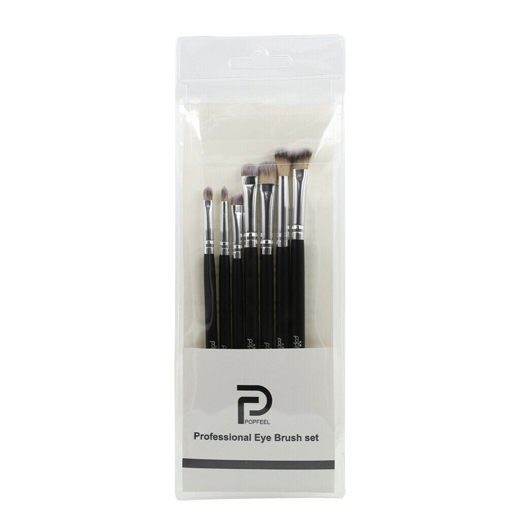 7x Eye Makeup Brushes Set Eyeshadow Eyebrow Blending Shading Cosmetic Brush -