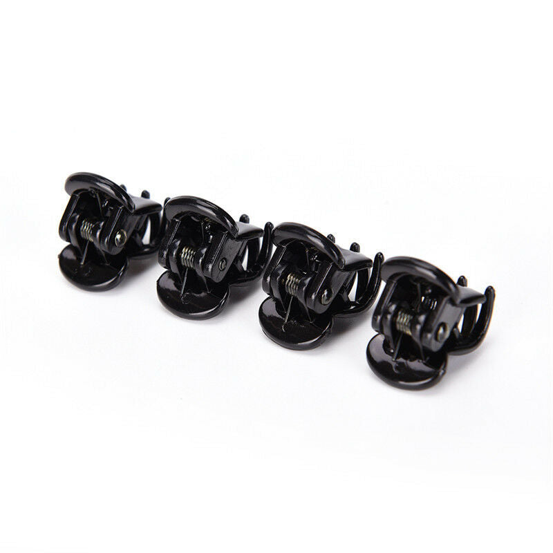 Fashion Women Girls 12pcs Black Plastic Mini Hairpin 6 Claws Hair Clip Cla.l8