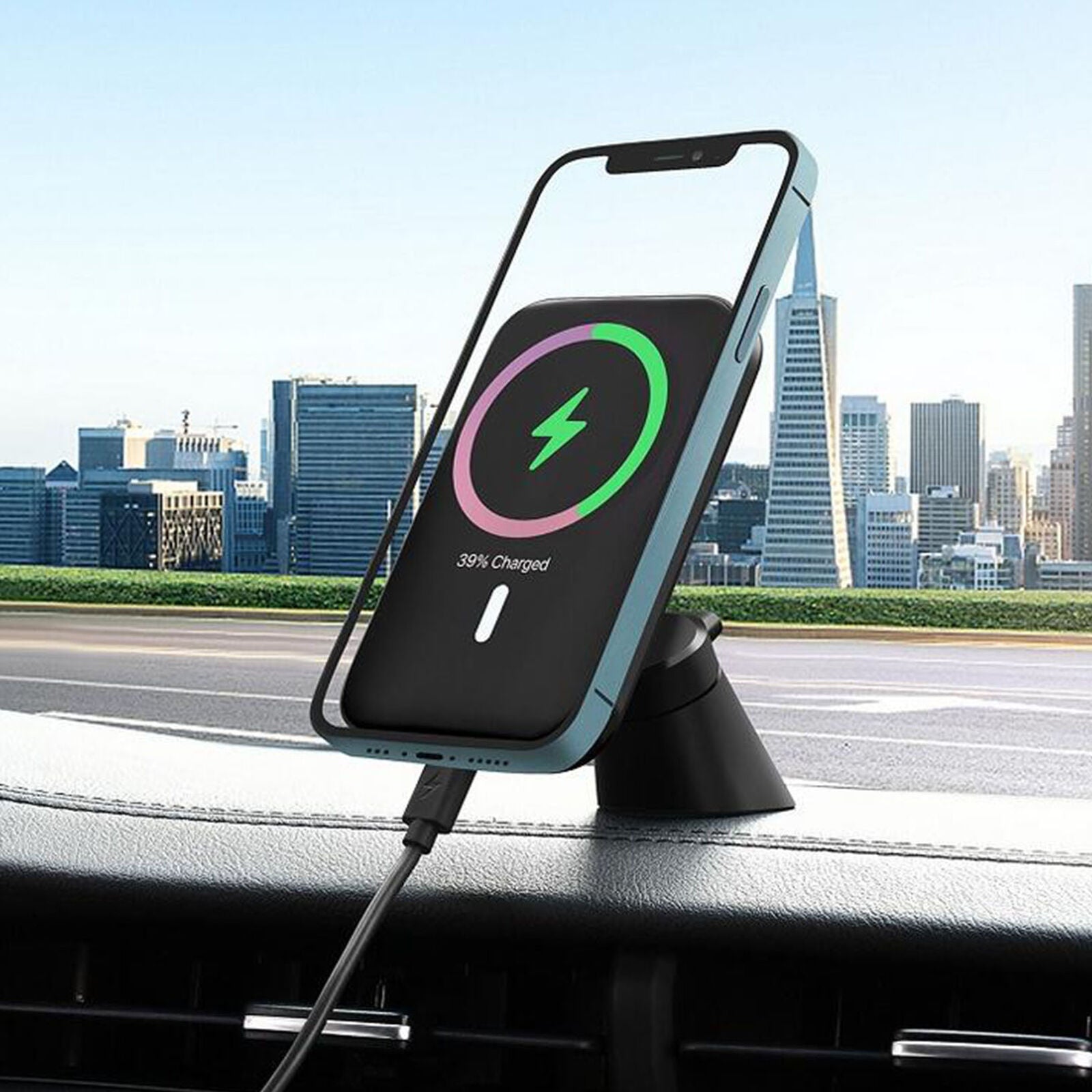 For iPhone12/Pro/Max 15W Magnetic Qi Wireless Car Fast Charger Holder