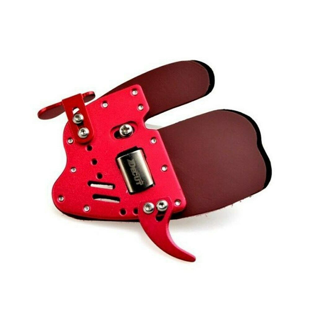 Archery Finger Tab Guard Bow Protector Gear Leather Adjustable AF6