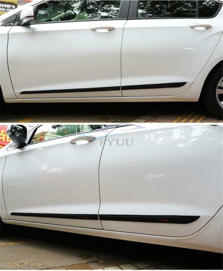 Black PVC Soft Rubber Side Door Side Line Sill Garnish Body Molding Trim Cover