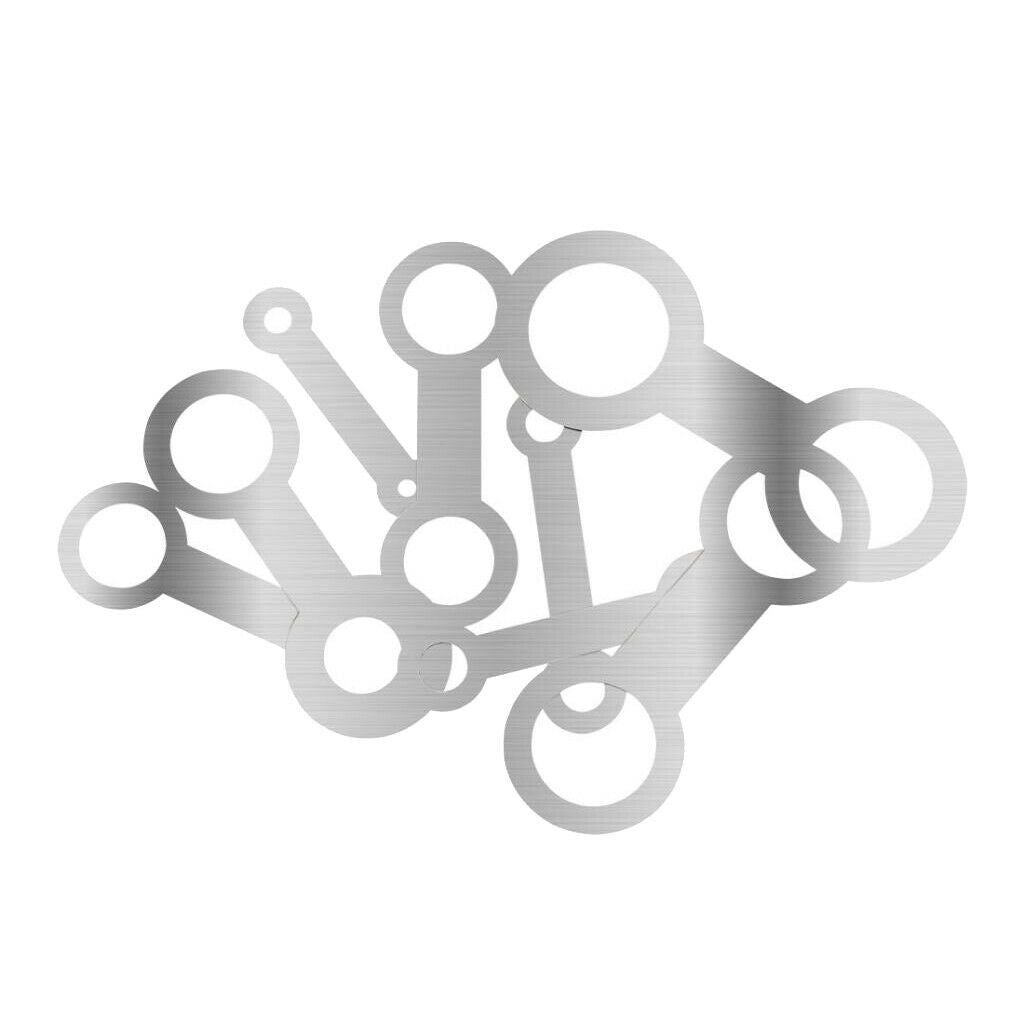 8 Pcs Stainless Steel Saxophone Strict Mat Set Pads Repair Tools Part