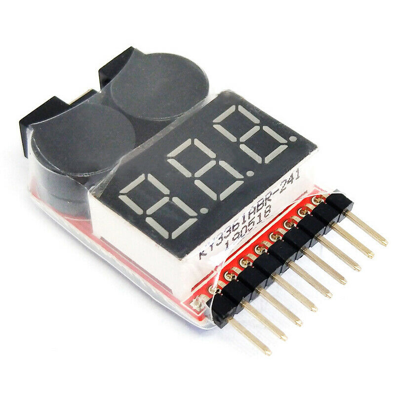 1S-8S 2 in 1 Lipo BEEPER Battery LED Voltage Meter Tester Alarm Spannungs.l8