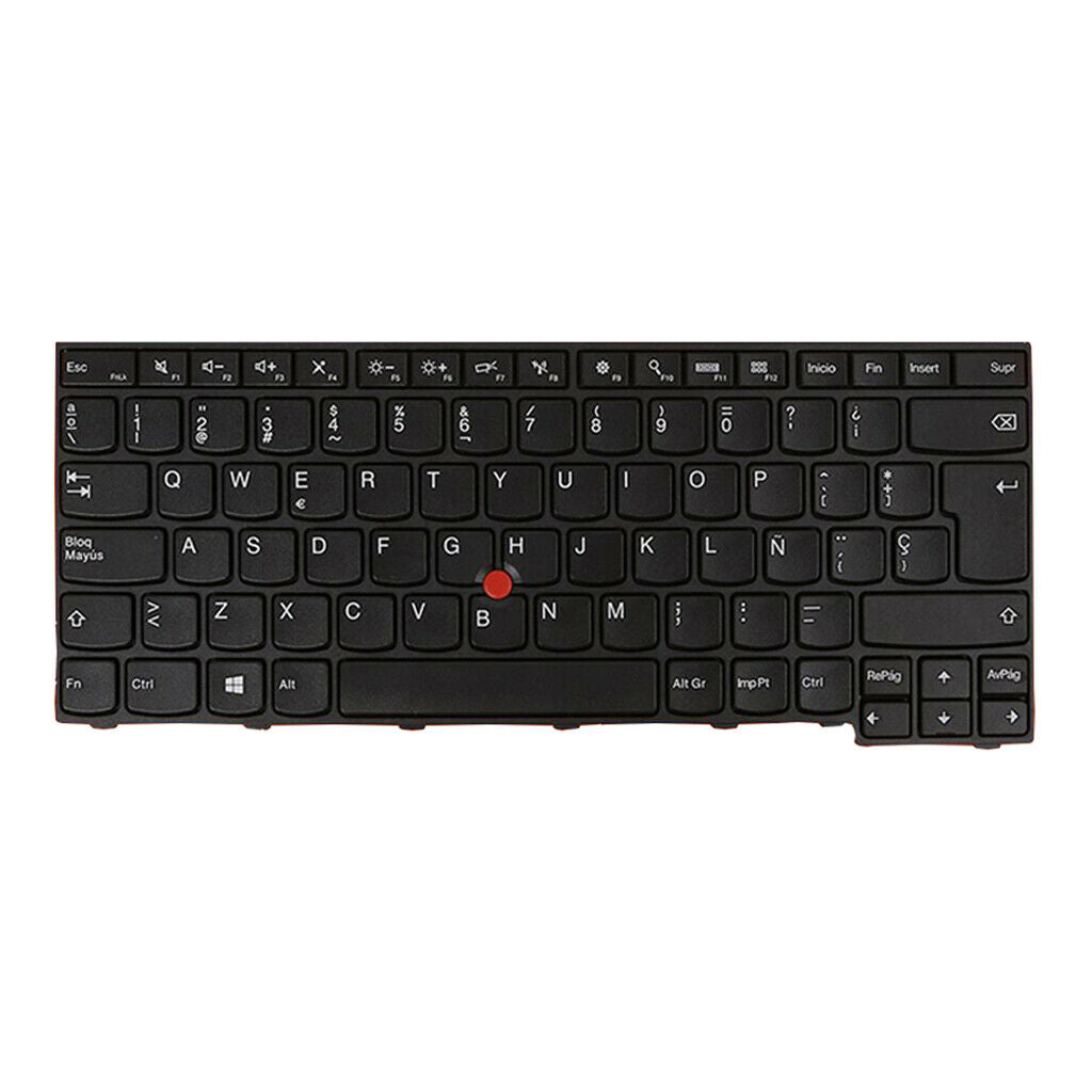Keyboard for Lenovo Thinkpad E470 E475 Black Spanish