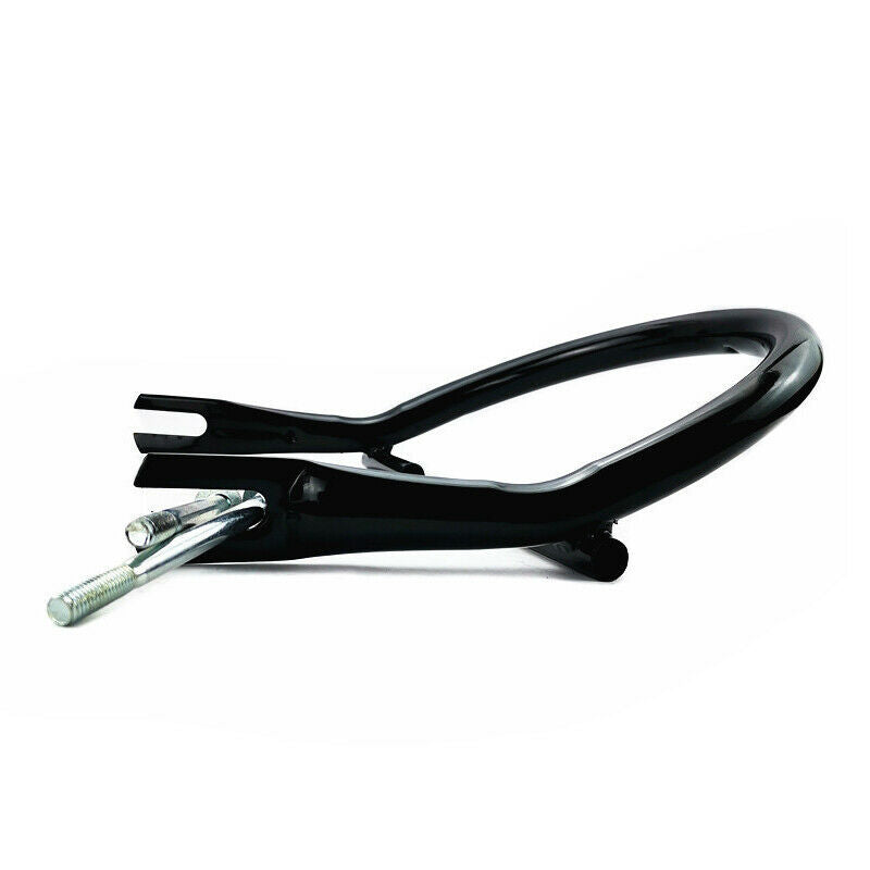 Refit Black Pipe Motorcycle Rear Shelf Handrail Tail Armrest Fin Luggage Rack