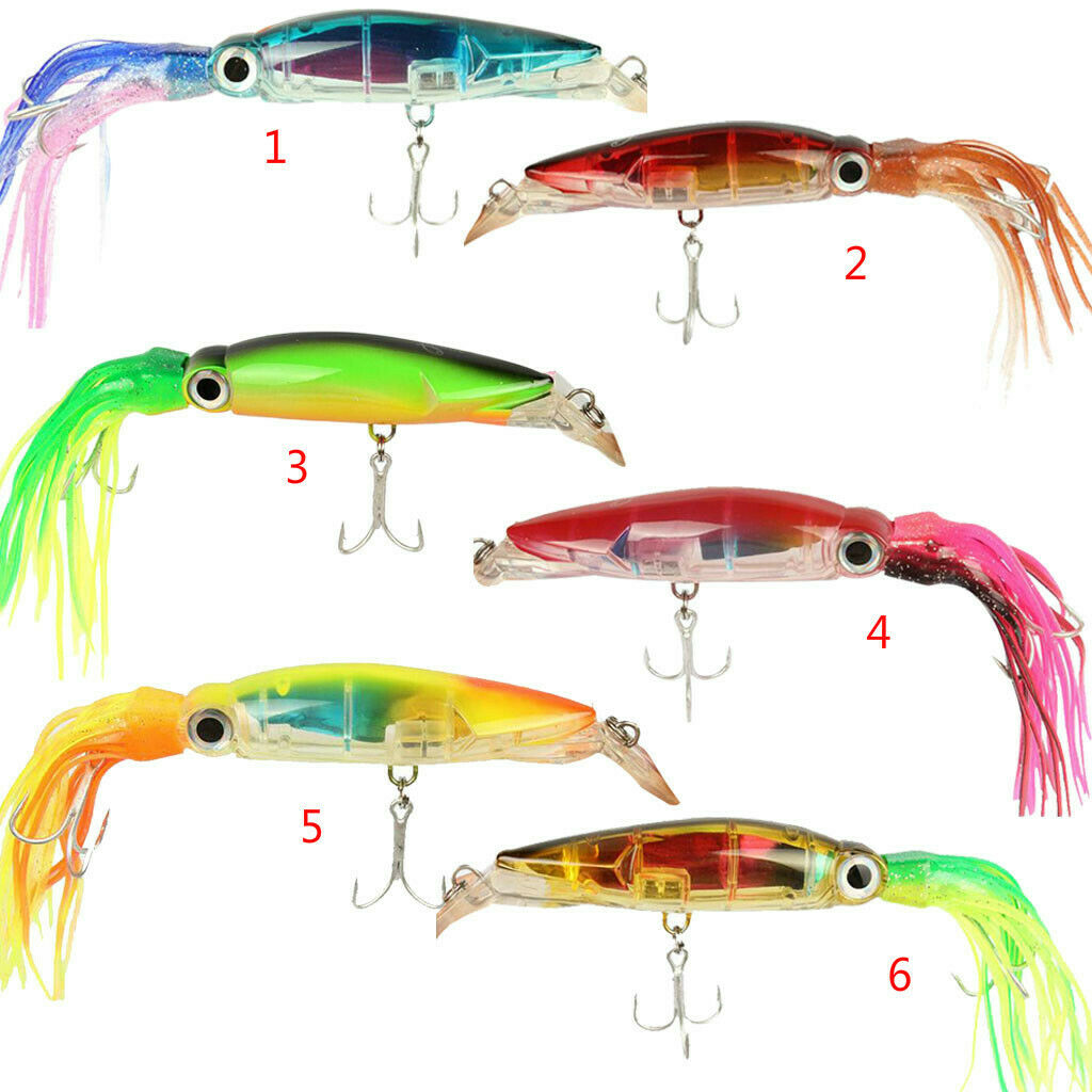2pcs Bait Hook Tuna Marlin Lure Squid Jig Tackle Fishing Attraction Fish
